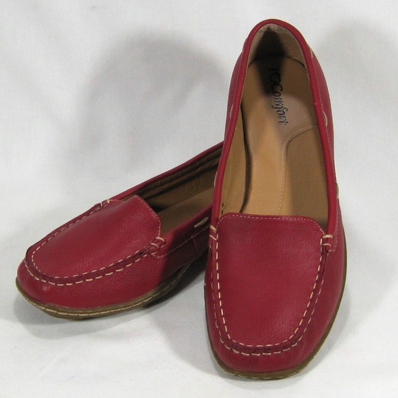 I Love Comfort Shoes - I Love Comfort Red MADDY Slip-On Loafers Size: 9M